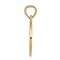 14K Yellow Gold Chai Pendant Charm Jewish Jewelry 21mm x 14mm